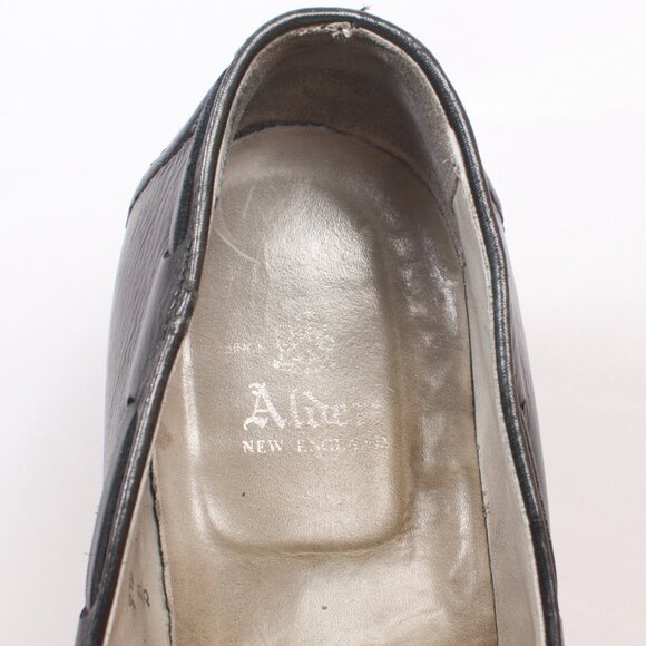 Alden 9.5 B/D Tassel Loafers Black Calfskin EUC Goodyear Welted - Picture 5 of 8